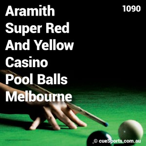 Aramith Super Red And Yellow Casino Pool Balls Melbourne