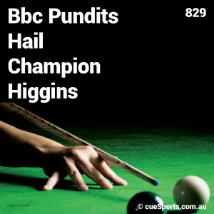 Bbc Pundits Hail Champion Higgins
