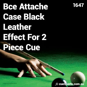 Bce Attache Case Black Leather Effect For 2 Piece Cue