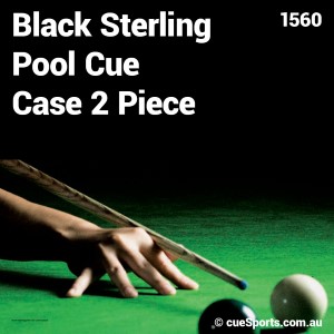 Black Sterling Pool Cue Case 2 Piece