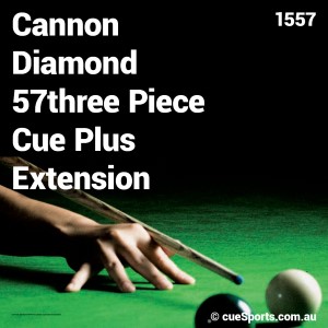 Cannon Diamond 57three Piece Cue Plus Extension