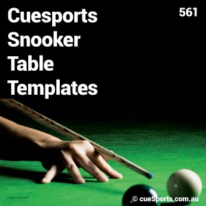 Cuesports Snooker Table Templates