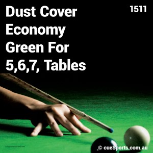 Dust Cover Economy Green For 5,6,7, Tables