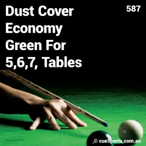 Dust Cover Economy Green For 5 6 7 Tables