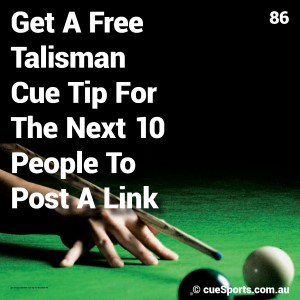 Get A Free Talisman Cue Tip For The Next 10