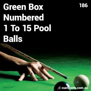 Green Box Numbered 1 To 15 Pool Balls
