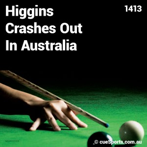 Higgins Crashes Out In Australia
