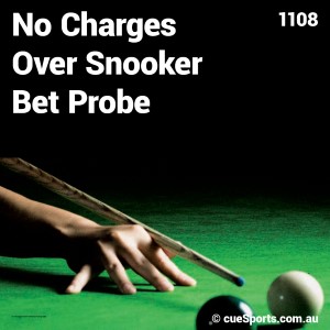 No Charges Over Snooker Bet Probe