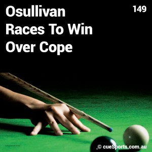Osullivan Races To Win Over Cope