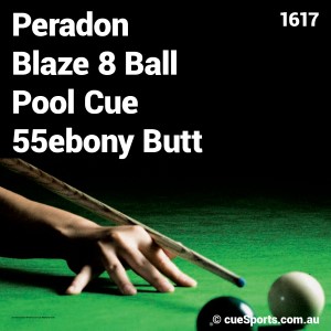 Peradon Blaze 8 Ball Pool Cue 55ebony Butt