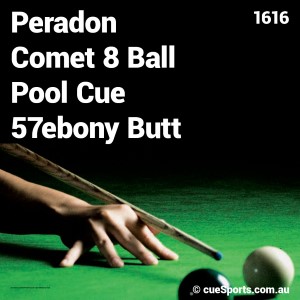 Peradon Comet 8 Ball Pool Cue 57ebony Butt