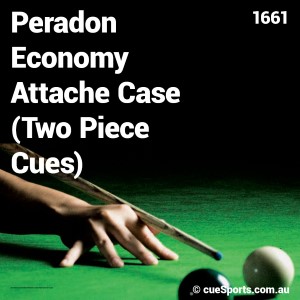 Peradon Economy Attache Case Two Piece Cues