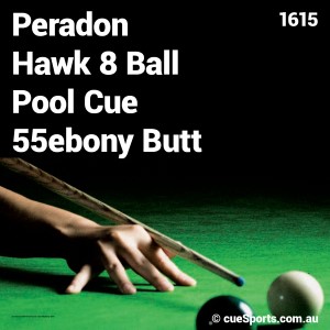 Peradon Hawk 8 Ball Pool Cue 55ebony Butt