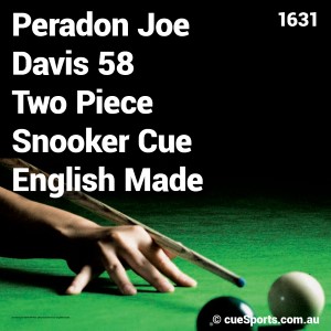 Peradon Joe Davis 58 Two Piece Snooker Cue English Made