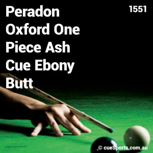 Peradon Oxford One Piece Ash Cue Ebony Butt