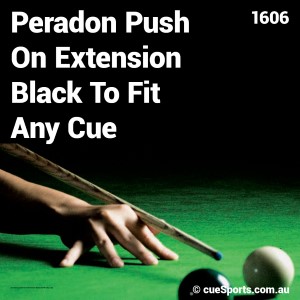 Peradon Push On Extension Black To Fit Any Cue