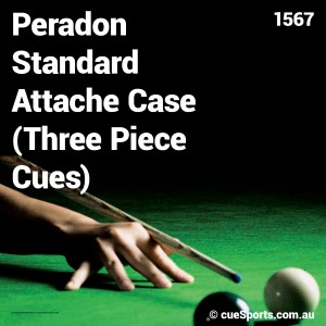 Peradon Standard Attache Case Three Piece Cues