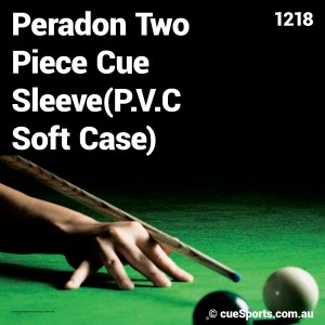Peradon Two Piece Cue Sleevep.v.c Soft Case