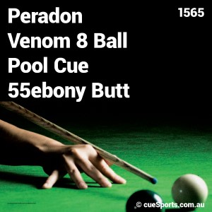 Peradon Venom 8 Ball Pool Cue 55ebony Butt