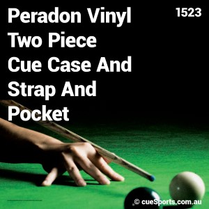 Peradon Vinyl Two Piece Cue Case And Strap And Pocket