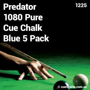 Predator 1080 Pure Cue Chalk Blue 5 Pack