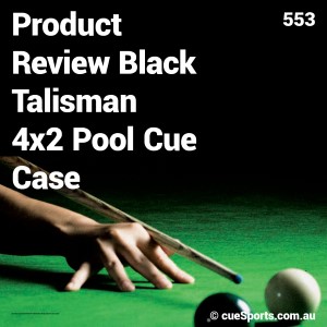 Product Review Black Talisman 4x2 Pool Cue Case