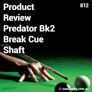 Product Review Predator Bk2 Break Cue Shaft