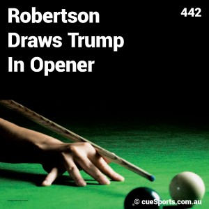 Robertson Draws Trump In Opener