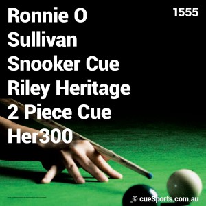 Ronnie O Sullivan Snooker Cue Riley Heritage 2 Piece Cue Her300