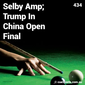 Selby Amp; Trump In China Open Final