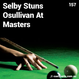Selby Stuns Osullivan At Masters