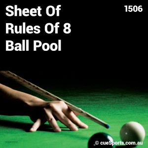 Sheet Of Rules Of 8 Ball Pool