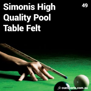 Simonis High Quality Pool Table Felt