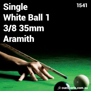 Single White Ball 1 3 8 35mm Aramith