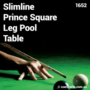 Slimline Prince Square Leg Pool Table