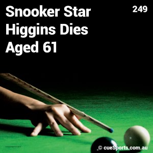 Snooker Star Higgins Dies Aged 61