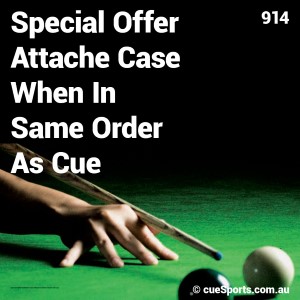 Special Offer Attache Case When In Same Order As Cue