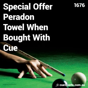 Special Offer Peradon Towel When Bought With Cue