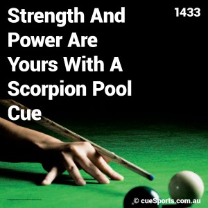Strength And Power Are Yours With A Scorpion Pool Cue