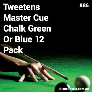Tweetens Master Cue Chalk Green Or Blue 12 Pack