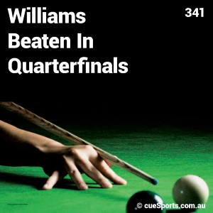 Williams Beaten In Quarterfinals