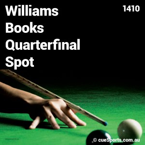 Williams Books Quarterfinal Spot