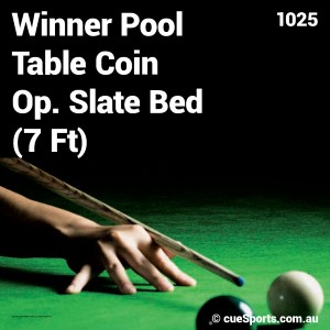 Winner Pool Table Coin Op. Slate Bed 7 Ft